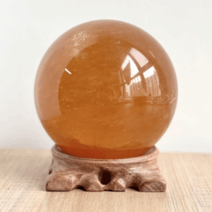 Yellow Aragonite Sphere