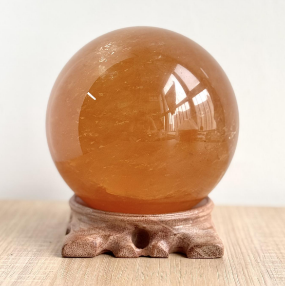 Yellow Aragonite Sphere