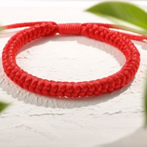 D8 Red Woven Bracelet
