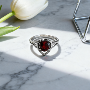 D155 Crimson Rhyme Flowing Light Ring