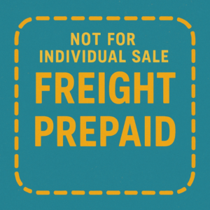Freight Prepaid（NOT FOR INDIVIDUAL SALE）