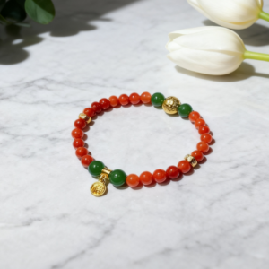 D226 Red Glimmer – Starry Ring Bracelet