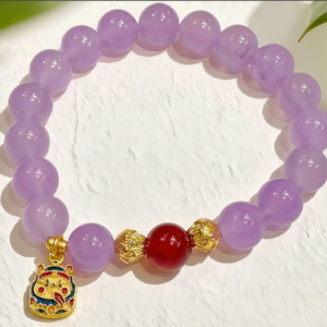 D51 Bead Bracelet: Purple Qi Rising from the East