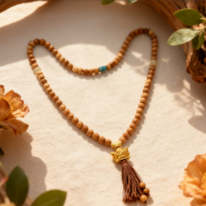D219 Peach Wood Soul Necklace(Random style)