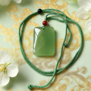 D149 Spring Green Rectangle Pendant