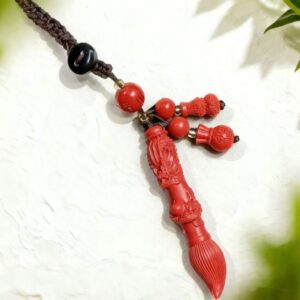 DD3 Cinnabar brush pendant