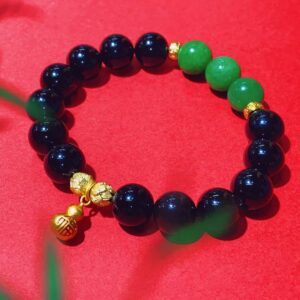 D258 Obsidian Jade Shadow Bracelet
